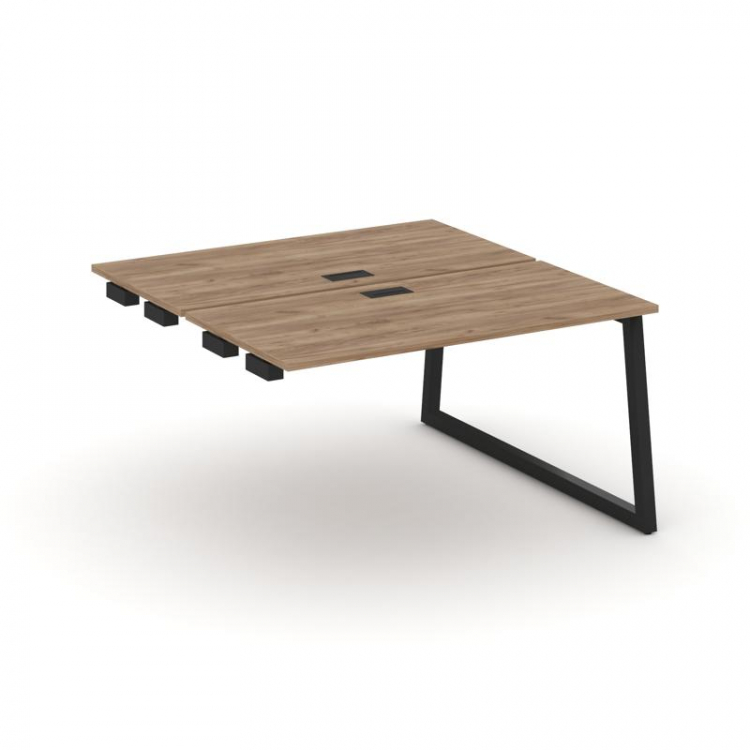 Style Project Стол-приставка к опор. элем. SN-5T1.DPRS-004 Дуб Табак/Металл Черный/Заглушка Пластик