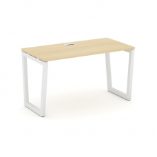 Style Project Стол письменный SN-5T2.SP-011 Акация Лорка/Металл Белый/Заглушка Пластик Белый 980*700