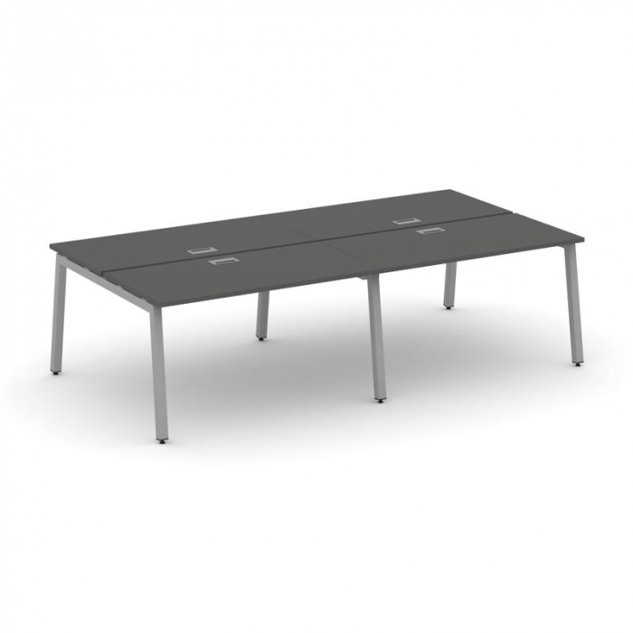 Style Project Рабочая станция 2-х сторон. SN-5A.DRS-033 Антрацит/Металл Серый 2760*1232*750