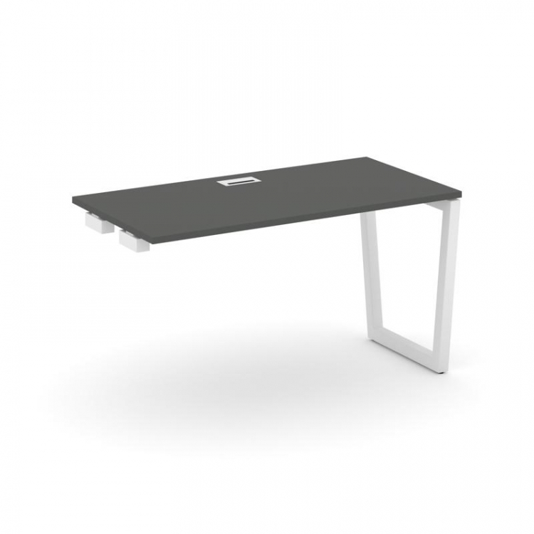 Style Project Стол-приставка к опор. элем. SN-5T2.OPRS-014 Антрацит/Металл Белый/Заглушка Пластик Бе