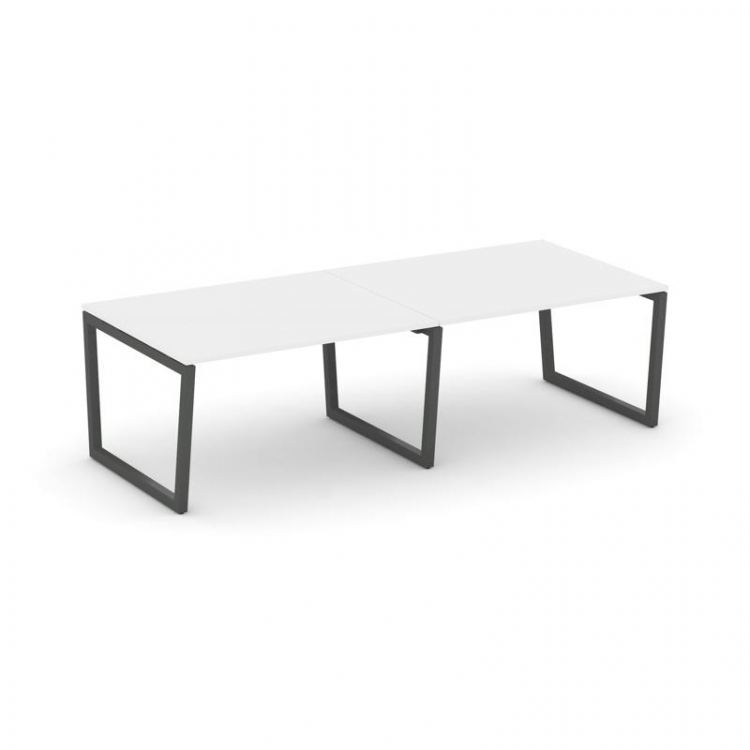 Style Project Стол переговорный SN-5T2.SPRG-044.3 Белый/Металл Антрацит 3160*1180*750