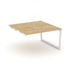 Style Project Стол-приставка к опор. элем. SN-5T2.DPRS-011 Тиквуд Светлый/Металл Белый/Заглушка Плас