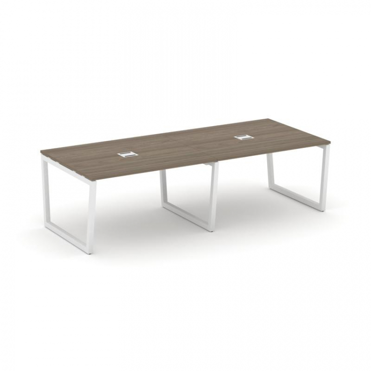Style Project Стол переговорный SN-5T2.SPRG-044 Вяз Благородный/Металл Белый/Заглушка Металл Белый 3