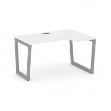 Style Project Стол рабочий эргоном. SN-5T2.SPA-021(R) Белый/Металл Серый/Заглушка Пластик Серебро 13