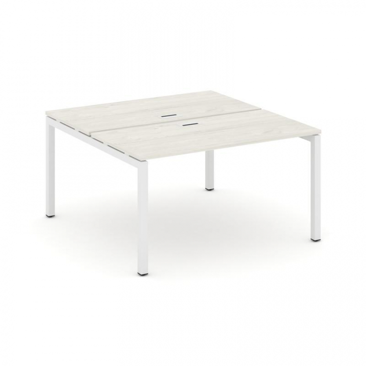 Style Project Рабочая станция 2-х сторон. SN-5P.DRS-012 Дуб Наварра/Металл Белый 1180*1432*750