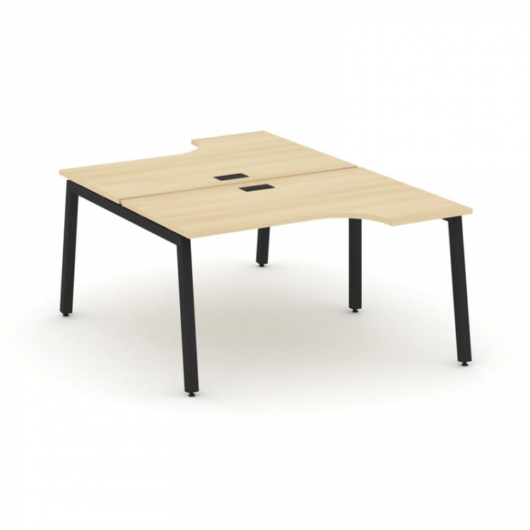 Style Project Рабочая станция эргоном. SN-5A.DRPA-001 Акация Лорка/Металл Черный 1380*1232/1992*750