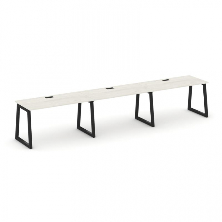 Style Project Рабочая станция 1 сторон. SN-5T1.ORS-033 Дуб Наварра/Металл Черный/Заглушка Пластик Че