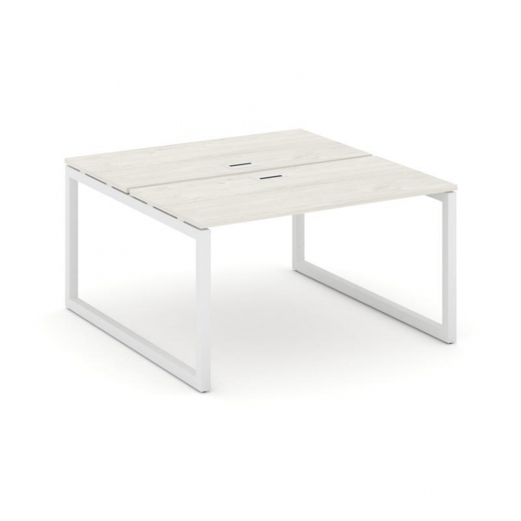 Style Project Рабочая станция 2-х сторон. SN-5O.DRS-023 Дуб Наварра/Металл Белый 1380*1632*750