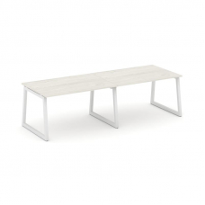 Style Project Стол переговорный SN-5T1.SPRG-014.3 Дуб Наварра/Металл Белый 3160*980*750