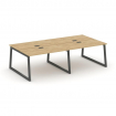 Style Project Рабочая станция 2-х сторон. SN-5T1.DRS-044 Тиквуд Светлый/Металл Антрацит/Заглушка Пла