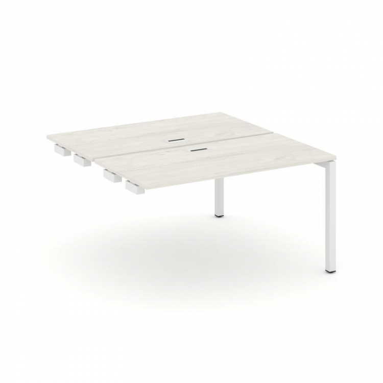 Style Project Стол-приставка к опор. элем. SN-5P.DPRS-024 Дуб Наварра/Металл Белый 1580*1632*750