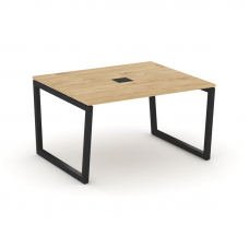 Style Project Стол переговорный SN-5T2.SPRG-032 Тиквуд Светлый/Металл Черный/Заглушка Металл Черный