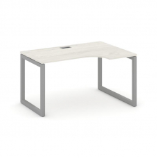 Style Project Стол рабочий эргоном. SN-5O.SPA-011(R) Дуб Наварра/Металл Серый 1380*700/980*750