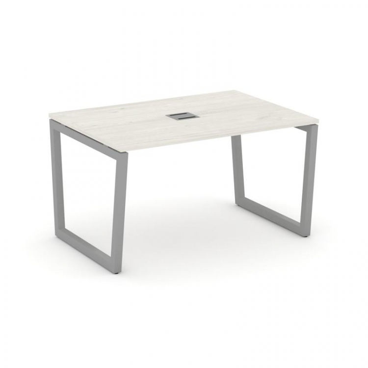 Style Project Стол переговорный SN-5T2.SPRG-003 Дуб Наварра/Металл Серый/Заглушка Металл Серый 1380*