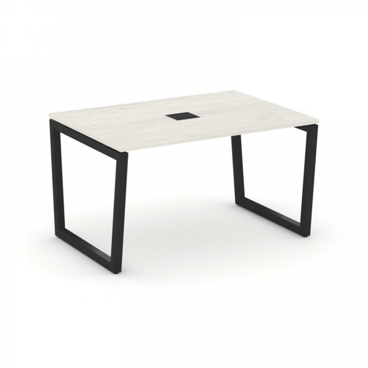 Style Project Стол переговорный SN-5T2.SPRG-002 Дуб Наварра/Металл Черный/Заглушка Металл Черный 118