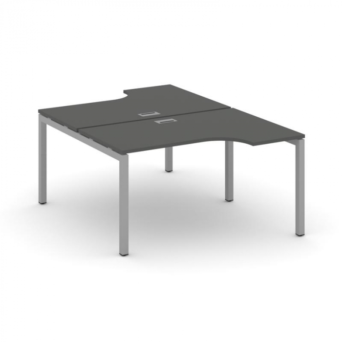 Style Project Рабочая станция эргоном. SN-5P.DRPA-012 Антрацит/Металл Серый 1580*1432/1992*750