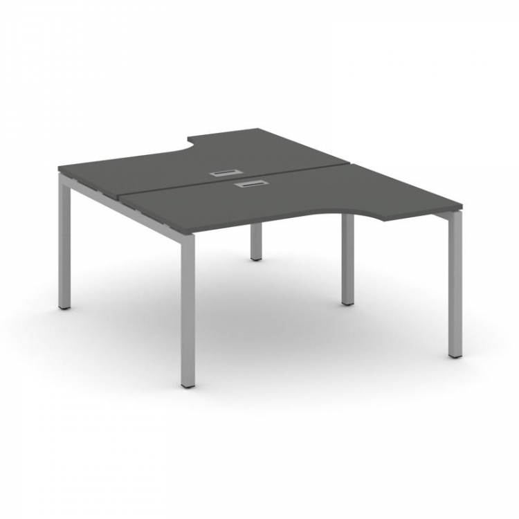 Style Project Рабочая станция эргоном. SN-5P.DRPA-012 Антрацит/Металл Серый 1580*1432/1992*750