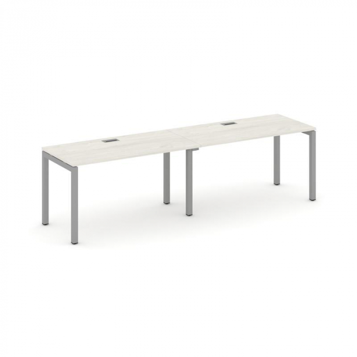 Style Project Рабочая станция 1 сторон. SN-5P.ORS-003 Дуб Наварра/Металл Серый 2760*600*750