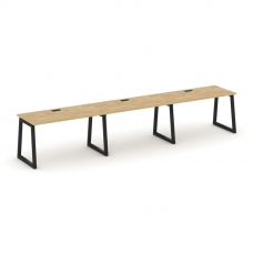 Style Project Рабочая станция 1 сторон. SN-5T1.ORS-031 Тиквуд Светлый/Металл Черный/Заглушка Пластик