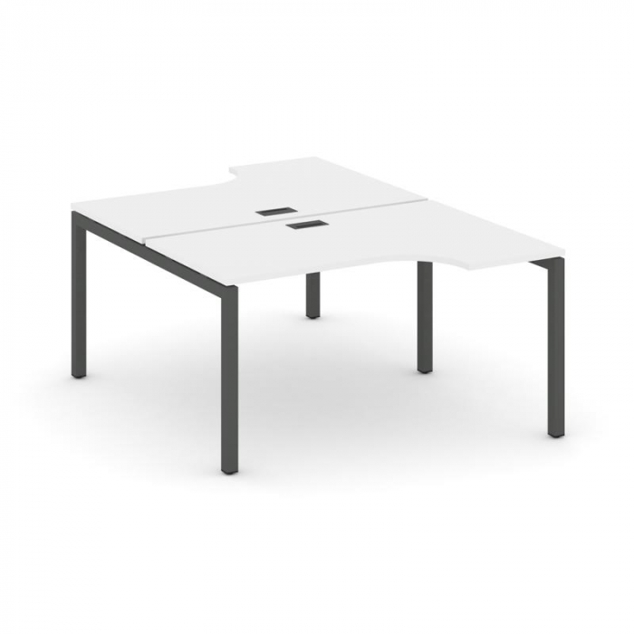 Style Project Рабочая станция эргоном. SN-5P.DRPA-002 Белый/Металл Антрацит 1580*1232/1992*750