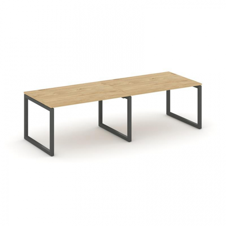 Style Project Стол переговорный SN-5O.SPRG-013.3 Тиквуд Светлый/Металл Антрацит 2760*980*750