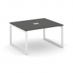 Style Project Стол переговорный SN-5O.SPRG-032 Антрацит/Металл Белый 1180*1180*750