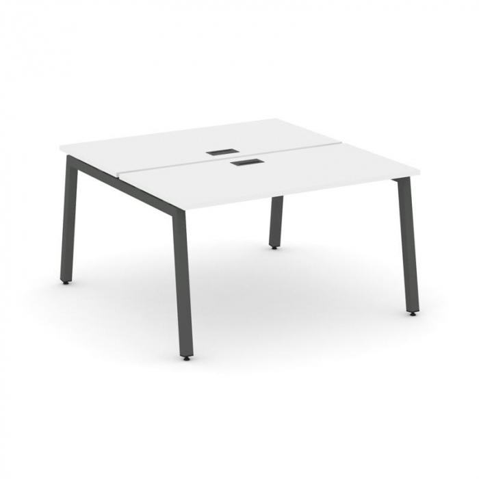 Style Project Рабочая станция 2-х сторон. SN-5A.DRS-013 Белый/Металл Антрацит 1380*1432*750
