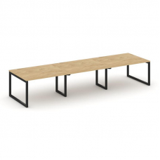 Style Project Стол переговорный SN-5O.SPRG-052.3 Тиквуд Светлый/Металл Черный 3540*1180*750