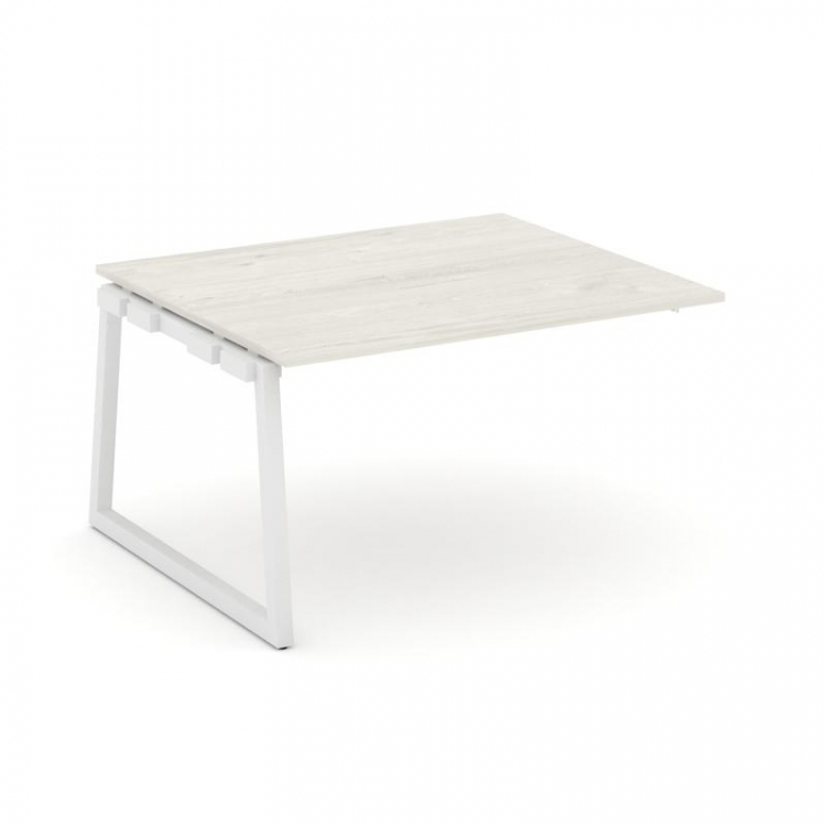 Style Project Проходной наб. элем. перег. стола SN-5T1.NSPRG-032.3 Дуб Наварра/Металл Белый 1180*118