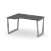 Style Project Стол рабочий эргоном. SN-5T2.SPA-002(L) Антрацит/Металл Серый/Заглушка Пластик Серебри