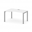 Style Project Стол рабочий эргоном. SN-5P.SPA-002(L) Белый/Металл Серый 1580*600/980*750