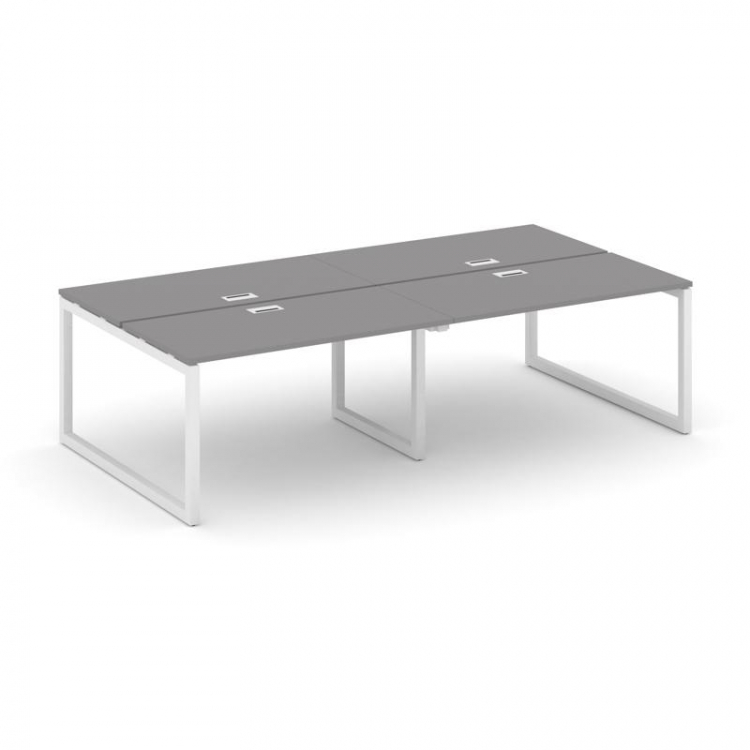 Стайл Проджект Рабочая станция двухсторонняя SN-5O.DRS-031 Серый Пепел/Металл Белый 1960*1232*750