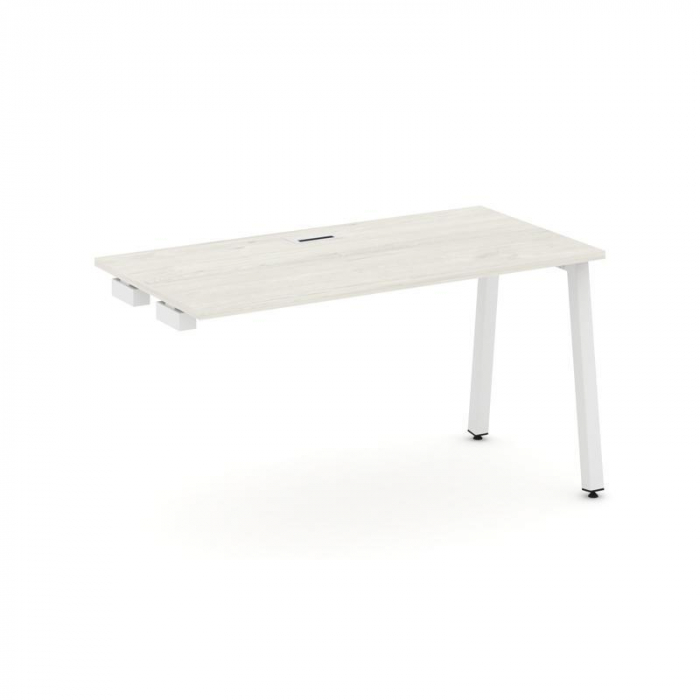 Style Project Стол-приставка к опор. элем. SN-5A.OPRS-004 Дуб Наварра/Металл Белый 1580*600*750