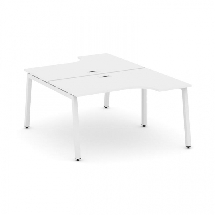 Style Project Рабочая станция эргоном. SN-5A.DRPA-012 Белый/Металл Белый 1580*1432/1992*750