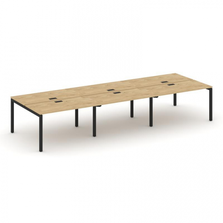 Style Project Рабочая станция 2-х сторон. SN-5P.DRS-082 Тиквуд Светлый/Металл Черный 3540*1632*750