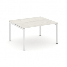 Style Project Стол переговорный SN-5P.SPRG-033.3 Дуб Наварра/Металл Белый 1380*1180*750