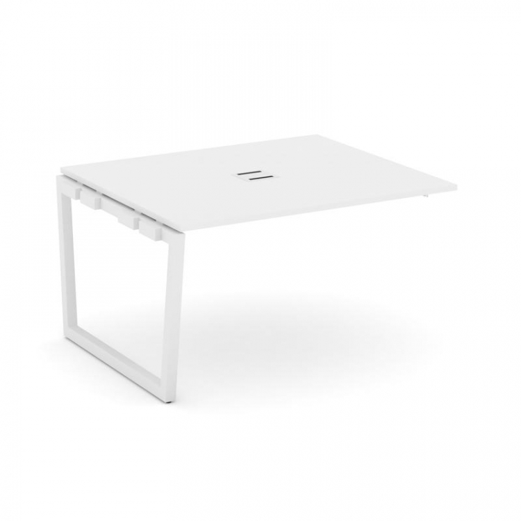 Style Project Проходной наб. элем. перег. стола SN-5T2.NSPRG-034 Белый/Металл Белый/Заглушка Металл