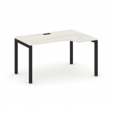 Style Project Стол рабочий эргоном. SN-5P.SPA-012(R) Дуб Наварра/Металл Черный 1580*700/980*750