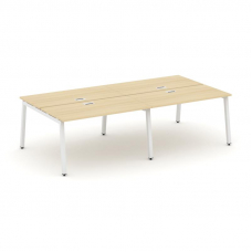 Style Project Рабочая станция 2-х сторон. SN-5A.DRS-053 Акация Лорка/Металл Белый 2760*1632*750