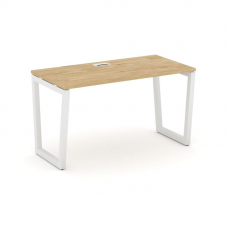 Style Project Стол письменный SN-5T2.SP-002 Тиквуд Светлый/Металл Белый/Заглушка Пластик Белый 1180*