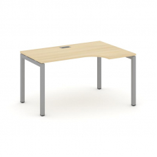 Style Project Стол рабочий эргоном. SN-5P.SPA-001(R) Акация Лорка/Металл Серый 1380*600/980*750