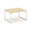 Style Project Стол переговорный SN-5T1.SPRG-032.3 Акация Лорка/Металл Белый 1180*1180*750