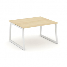 Style Project Стол переговорный SN-5T1.SPRG-032.3 Акация Лорка/Металл Белый 1180*1180*750