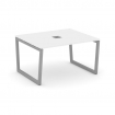 Style Project Стол переговорный SN-5T2.SPRG-032 Белый/Металл Серый/Заглушка Металл Серый 1180*1180*7