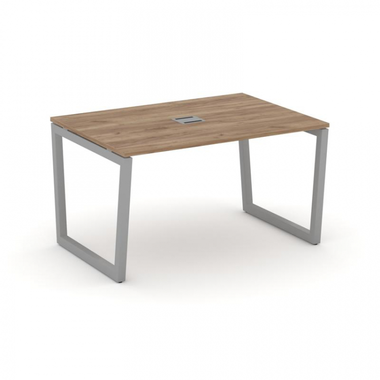 Style Project Стол переговорный SN-5T2.SPRG-001 Дуб Табак/Металл Серый/Заглушка Металл Серый 980*980