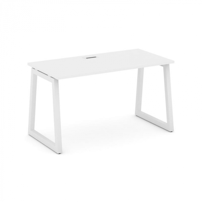 Style Project Стол письменный SN-5T1.SP-001 Белый/Металл Белый/Заглушка Пластик Белый 980*600*750