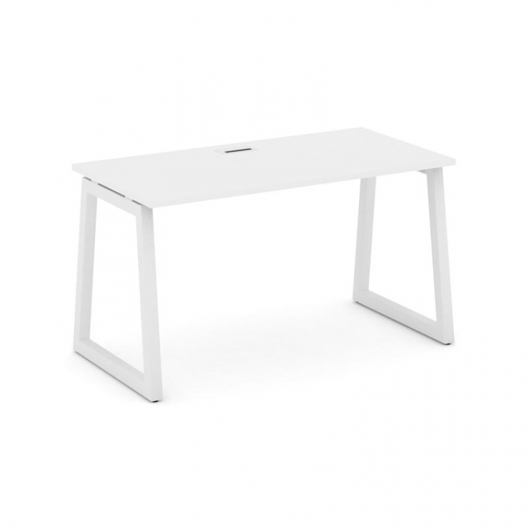 Style Project Стол письменный SN-5T1.SP-001 Белый/Металл Белый/Заглушка Пластик Белый 980*600*750