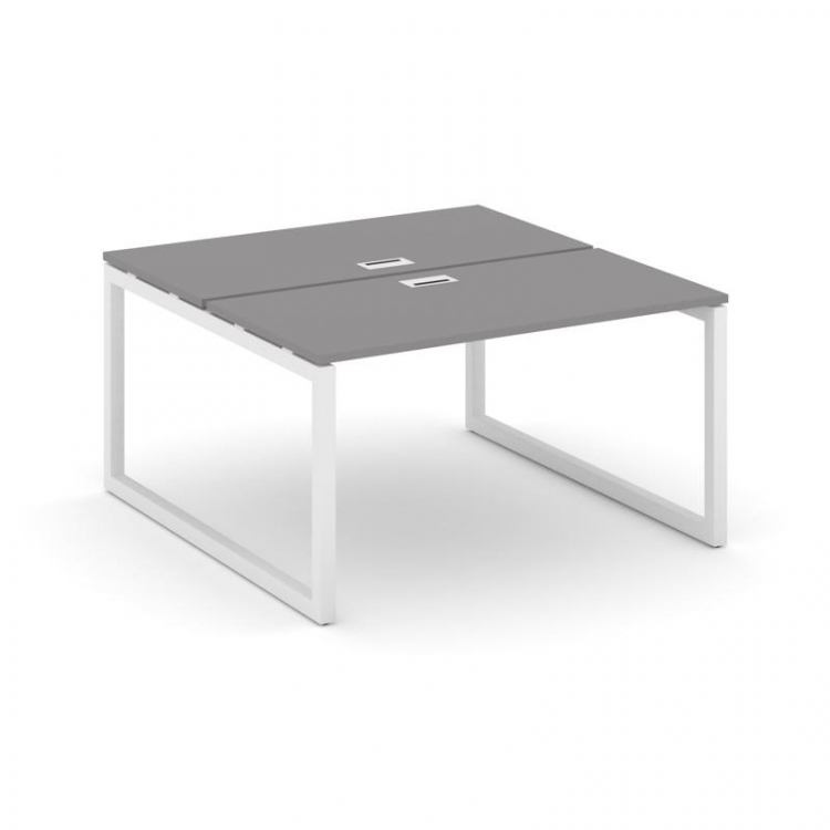 Стайл Проджект Рабочая станция двухсторонняя SN-5O.DRS-023 Серый Пепел/Металл Белый 1380*1632*750