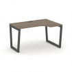 Style Project Стол рабочий эргоном. SN-5T2.SPA-011(R) Вяз Благородный/Металл Антрацит/Черный Пластик