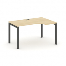 Style Project Стол рабочий эргоном. SN-5P.SPA-012(R) Акация Лорка/Металл Антрацит 1580*700/980*750